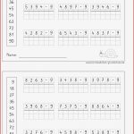 Arbeitsblätter Schriftliche Multiplikation