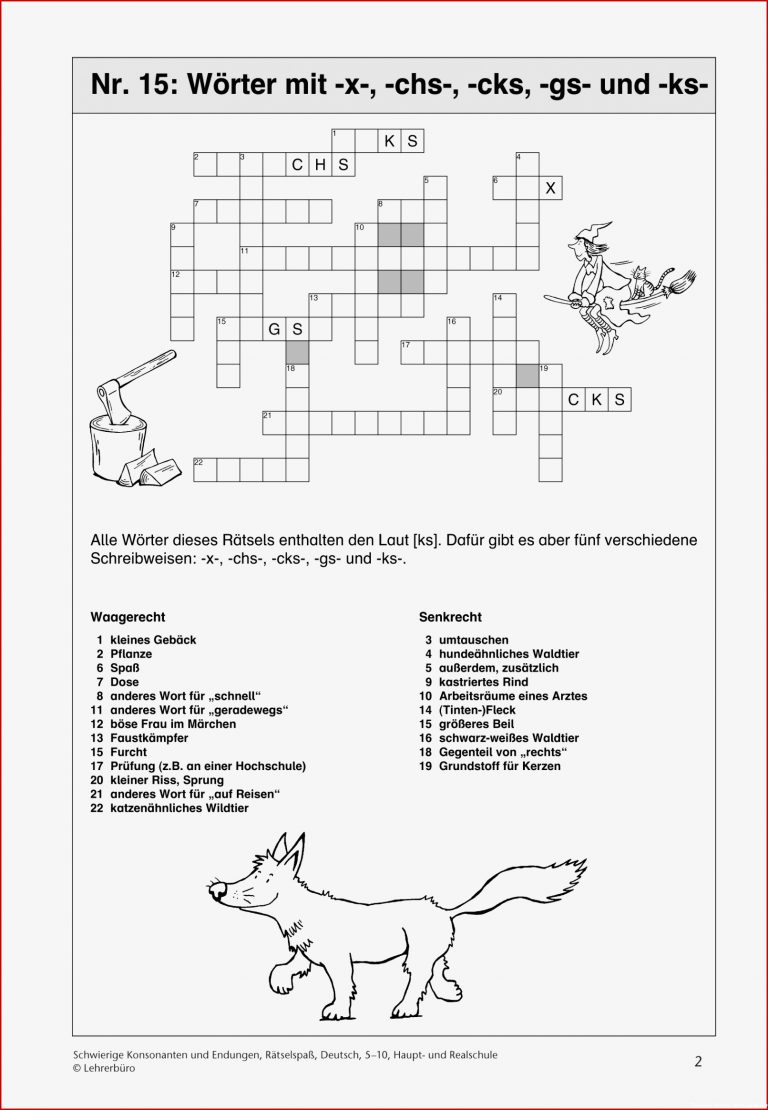 Arbeitsblätter · Sekundarstufe I · Lehrerbüro