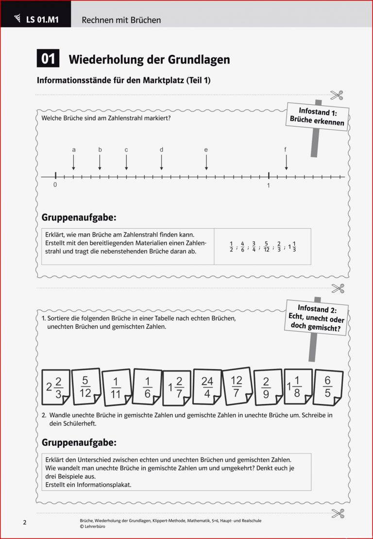 Arbeitsblätter · Sekundarstufe I · Lehrerbüro