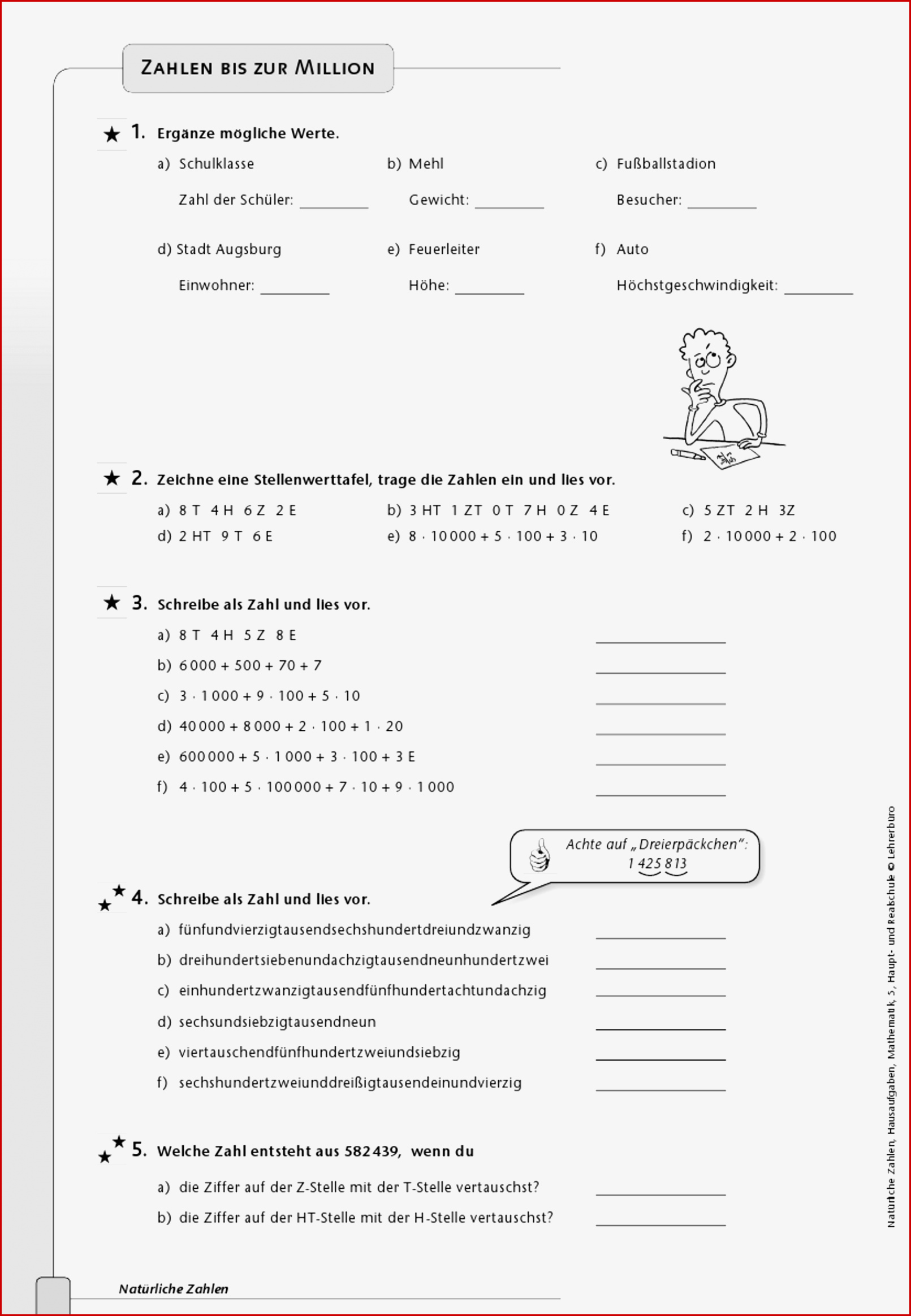 Arbeitsblätter · Sekundarstufe I · Lehrerbüro