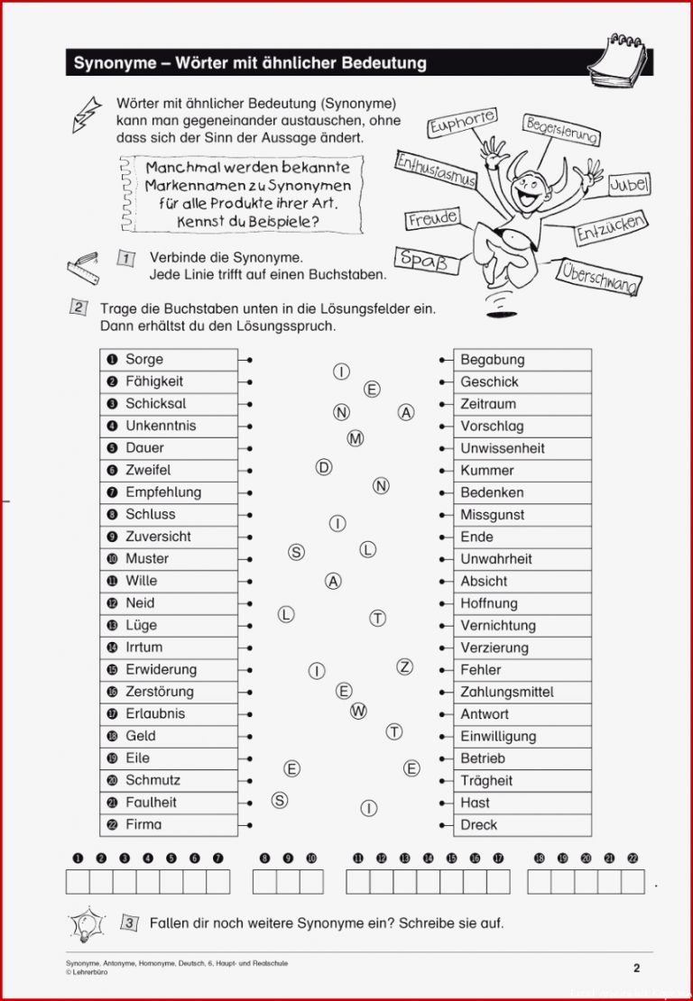 Arbeitsblätter · Sekundarstufe I · Lehrerbüro