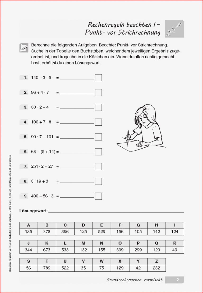 Arbeitsblätter · Sekundarstufe I · Lehrerbüro