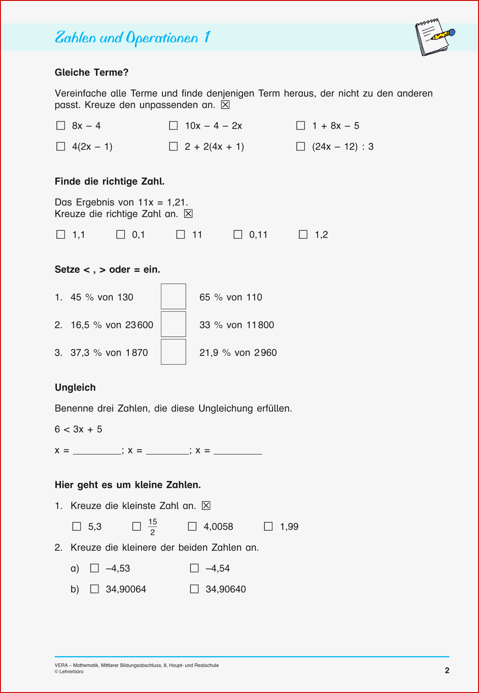 Arbeitsblätter · Sekundarstufe I · Lehrerbüro