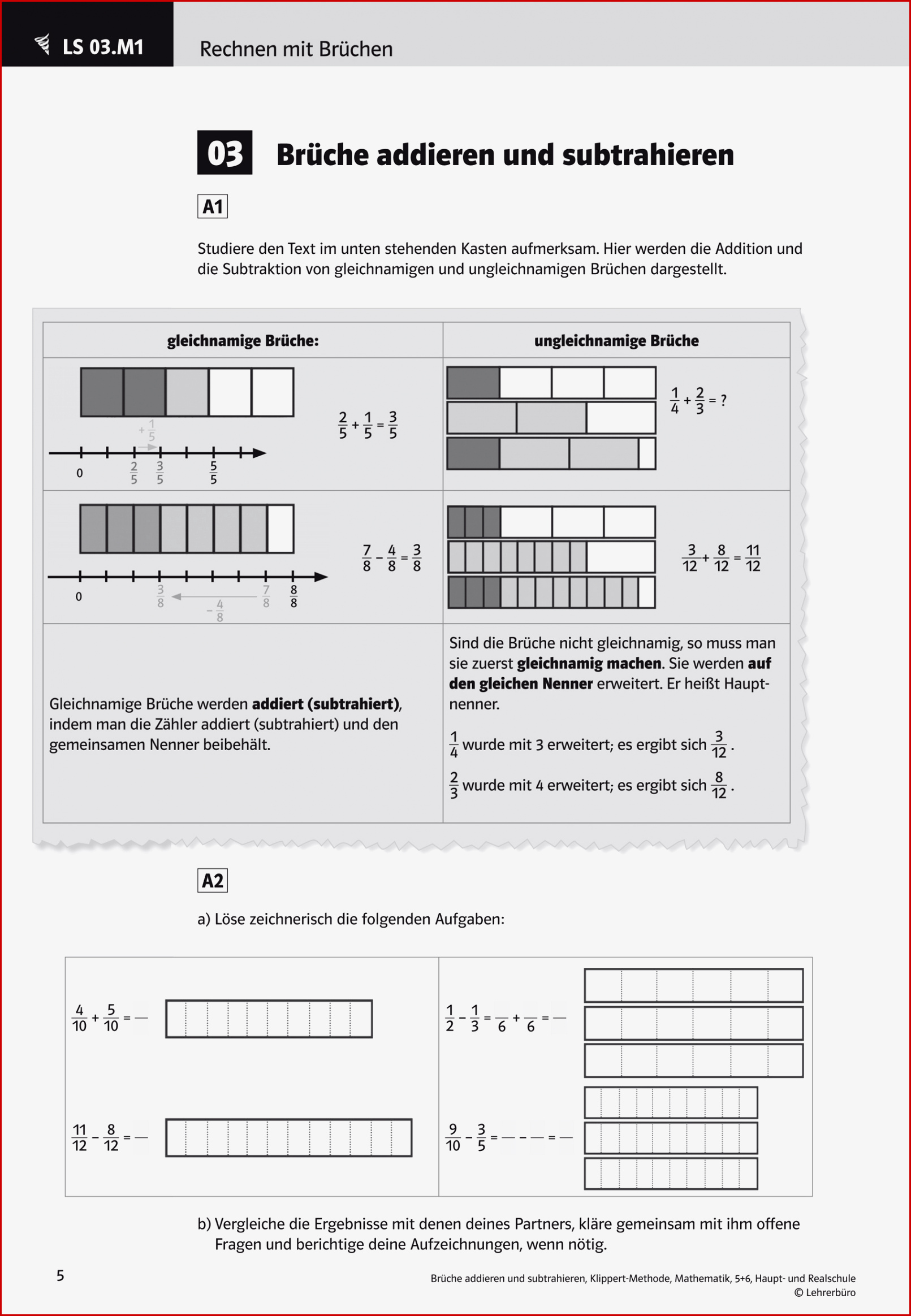 Arbeitsblätter · Sekundarstufe I · Lehrerbüro