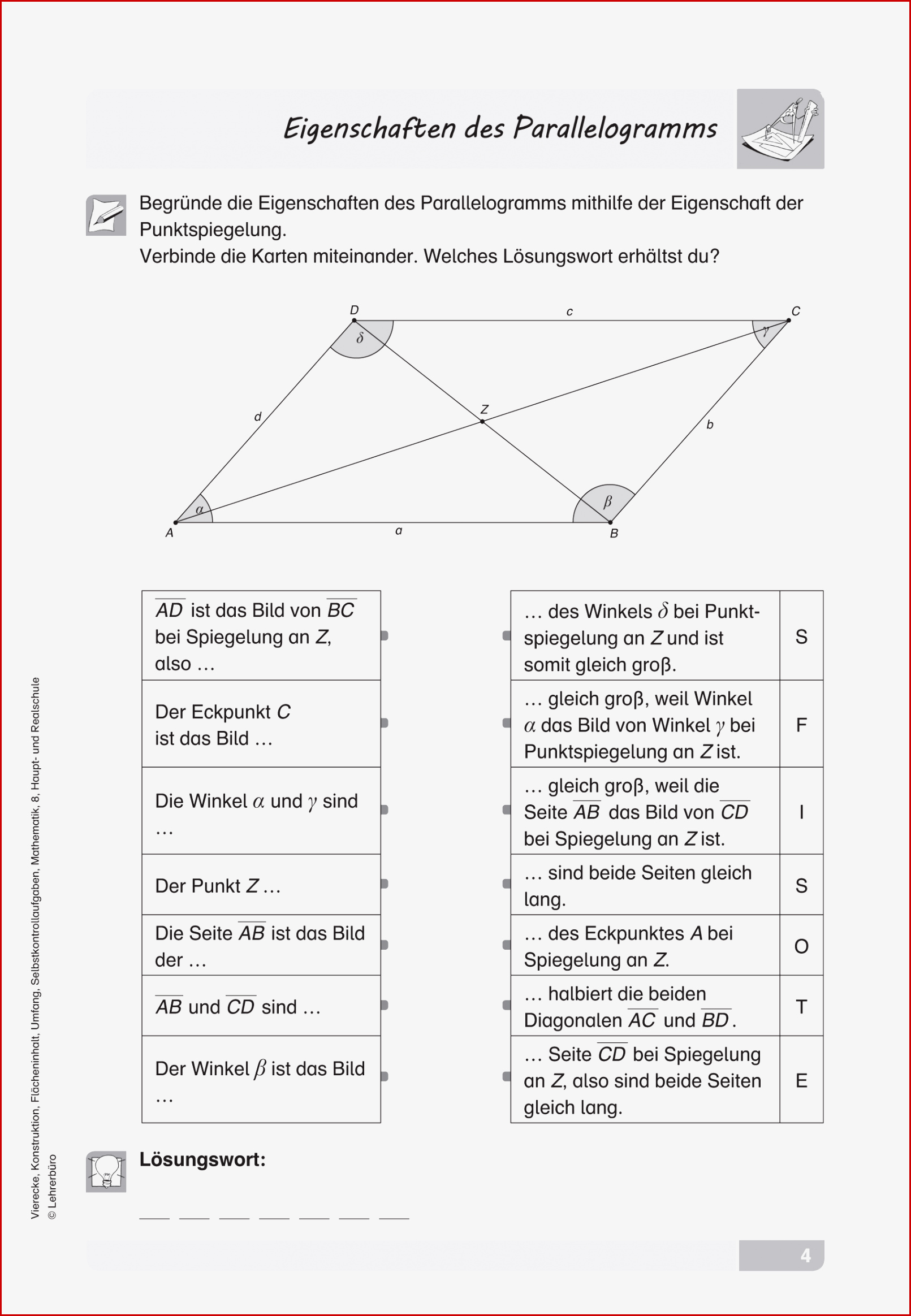 Arbeitsblätter · Sekundarstufe I · Lehrerbüro