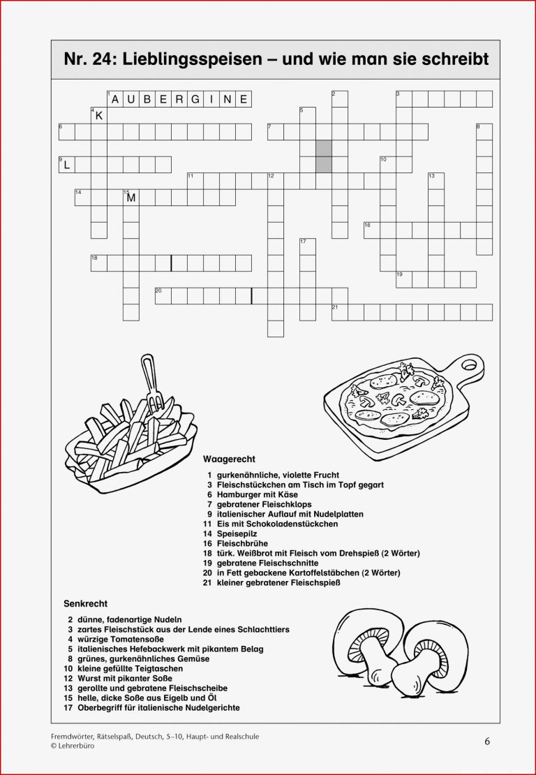 Arbeitsblätter · Sekundarstufe I · Lehrerbüro