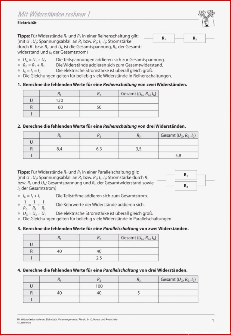 Arbeitsblätter · Sekundarstufe I · Lehrerbüro