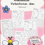 Arbeitsblätter Verben Verbformen üben Differenziert Daz