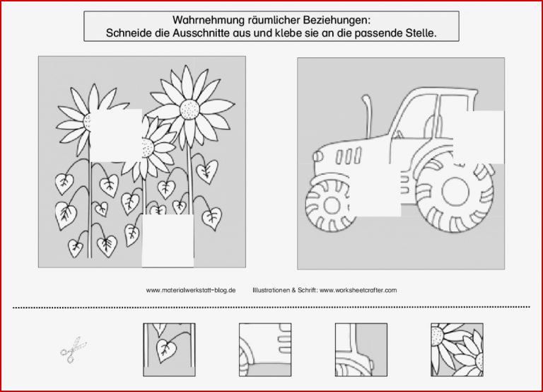 Arbeitsblätter visuelle Wahrnehmung – Materialwerkstatt