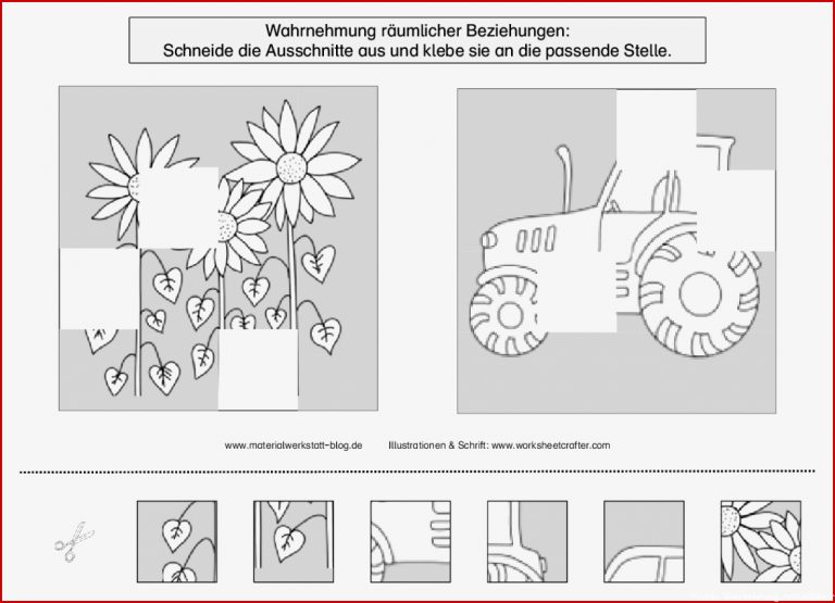 Arbeitsblätter Visuelle Wahrnehmung – Materialwerkstatt