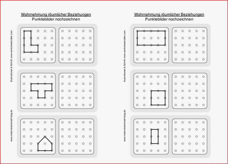 Arbeitsblätter visuelle Wahrnehmung – Materialwerkstatt