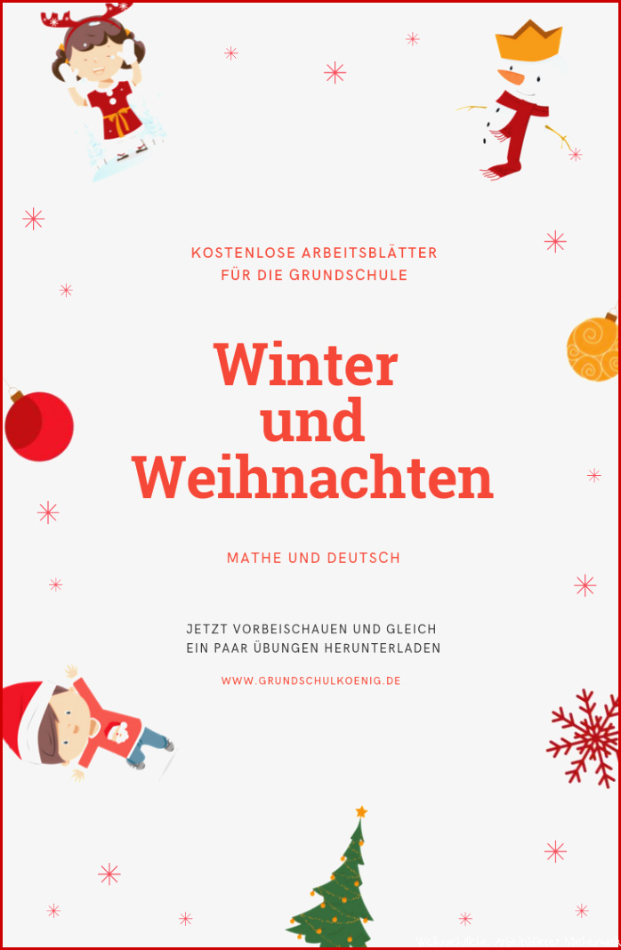 Arbeitsblätter Weihnachten Grundschule Mathe Worksheets