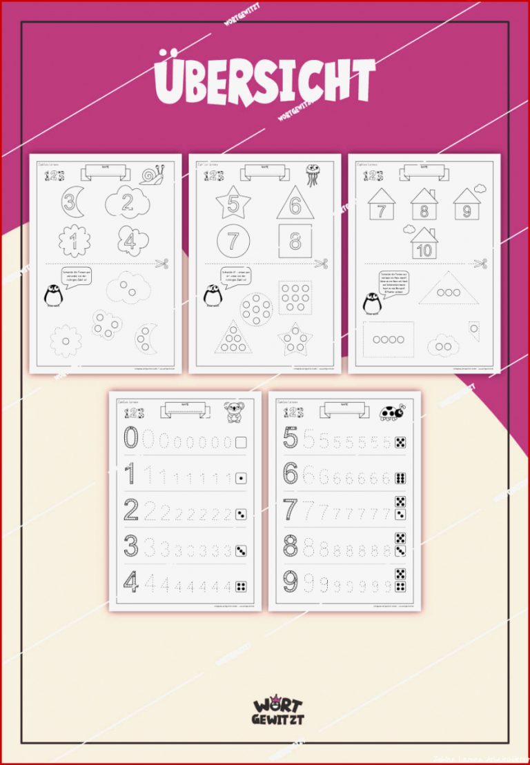 Arbeitsblätter Zahlen Lernen 0 Bis 10