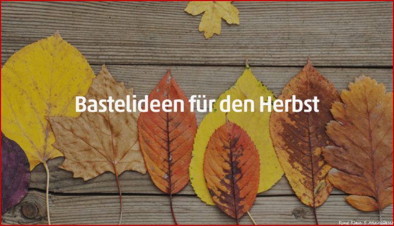 Arbeitsblätter Zum thema Herbst Bastelideen Für