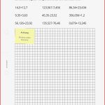 Arbeitsblatt Addition Und Subtraktion Von Dezimalzahlen