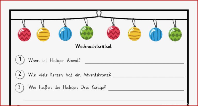 Arbeitsblatt Adventskranz Carl Winslow Grundschule