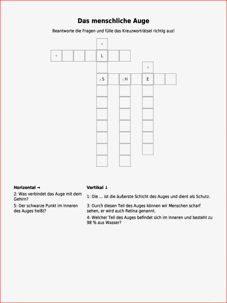 Kostenlosen Arbeitsblatt Auge Aufbau Felipa Allen Grundschule Arbeitsblatt Auge Aufbau Felipa Allen Grundschule