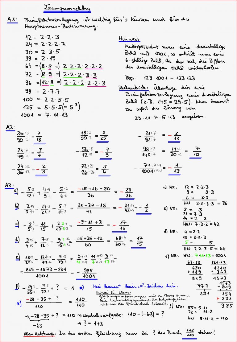 Arbeitsblatt Bruchrechnung Bruchrechnen Aufgaben Zum