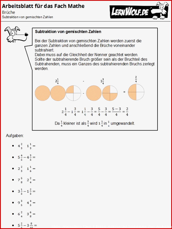 Arbeitsblatt Bruchrechnung Bruchrechnen Aufgaben Zum
