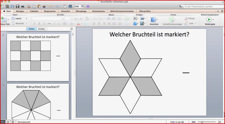 Arbeitsblatt Bruchteile Bruchteile erkennen und einzeichnen