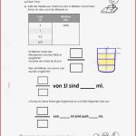 Arbeitsblatt Bruchteile Von Größen Liter Mathematik