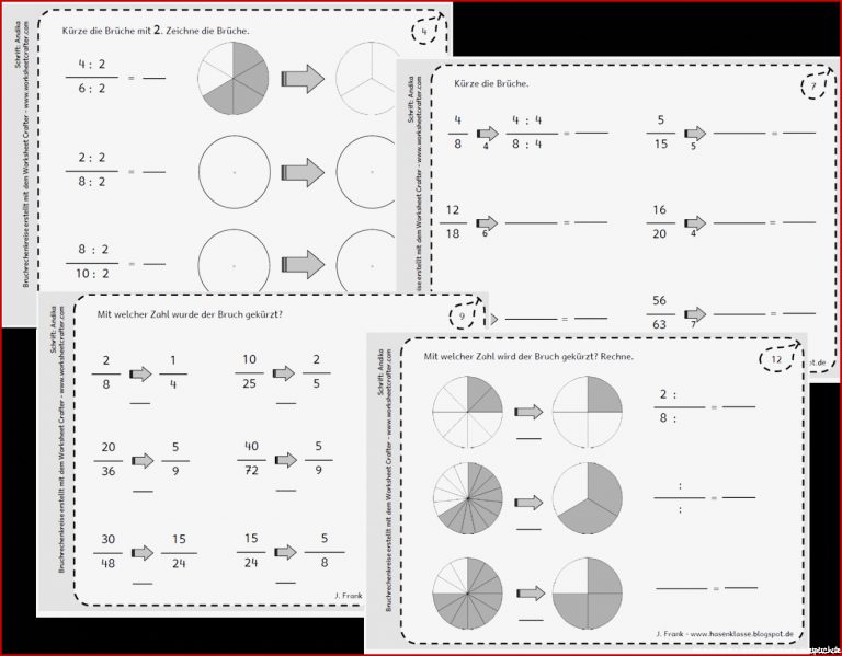 Arbeitsblatt Brüche In Dezimalzahlen Umwandeln