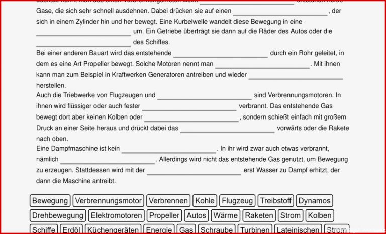 Arbeitsblatt Elektromotor Stephen Scheidt Schule