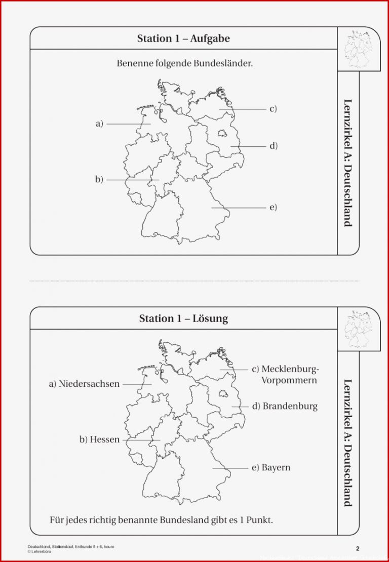 Arbeitsblatt Flüsse Deutschland Klasse 4