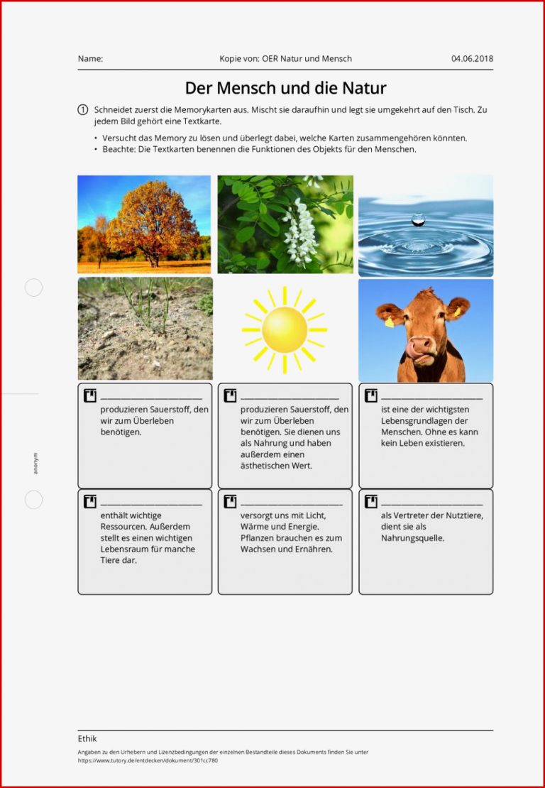 Arbeitsblatt Kopie von OER Natur und Mensch Ethik