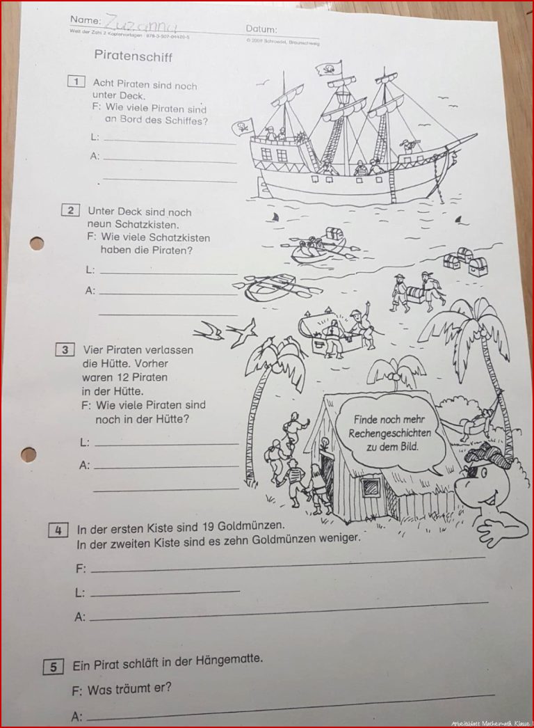 Arbeitsblatt Mathe 1 Klasse Mathematik Grundschule