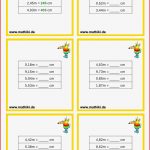 Arbeitsblatt Mathe Klasse 4 Längen Umrechnen Mathe L舅gen