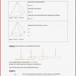 Arbeitsblatt Mit Lösungen Berechnungen An Pyramiden