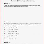 Arbeitsblatt Rationale Zahlen An Der Zahlengeraden