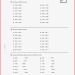 Arbeitsblatt Schriftliches Ad Ren Und Subtrahieren Von