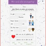 Arbeitsblatt Wir Sind Alle Einzigartig