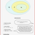 Arbeitsblatt Zu Den Zahlenbereichen – Unterrichtsmaterial