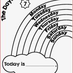 Arbeitsblatt Zum Wochentag Färben – Grundschule