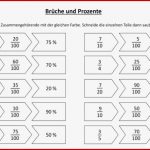 Arbeitsblatt Zuordnung Brüche Und Prozente