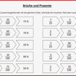 Arbeitsblatt Zuordnung Brüche Und Prozente