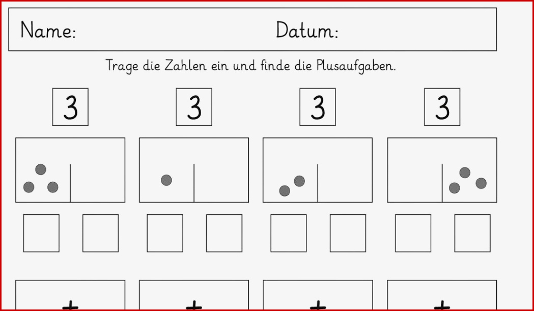 Arbeitsblatter Mathe Klasse 1 Zahlen Zerlegen Kostenlose