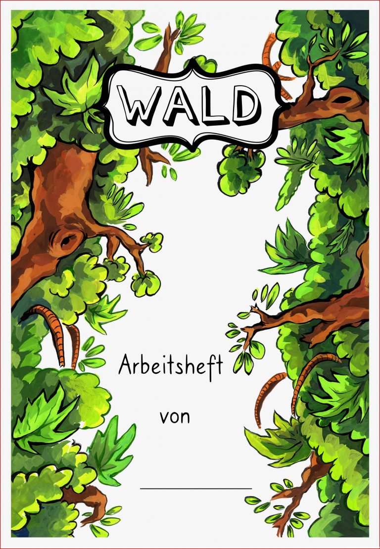 Arbeitsheft Und forscherheft Wald – Unterrichtsmaterial