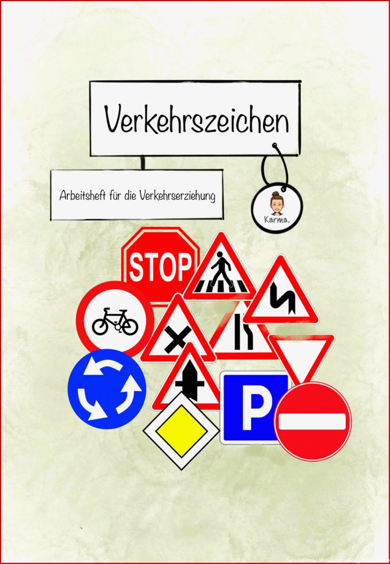 Arbeitsheft zu den Verkehrszeichen Verkehrserziehung