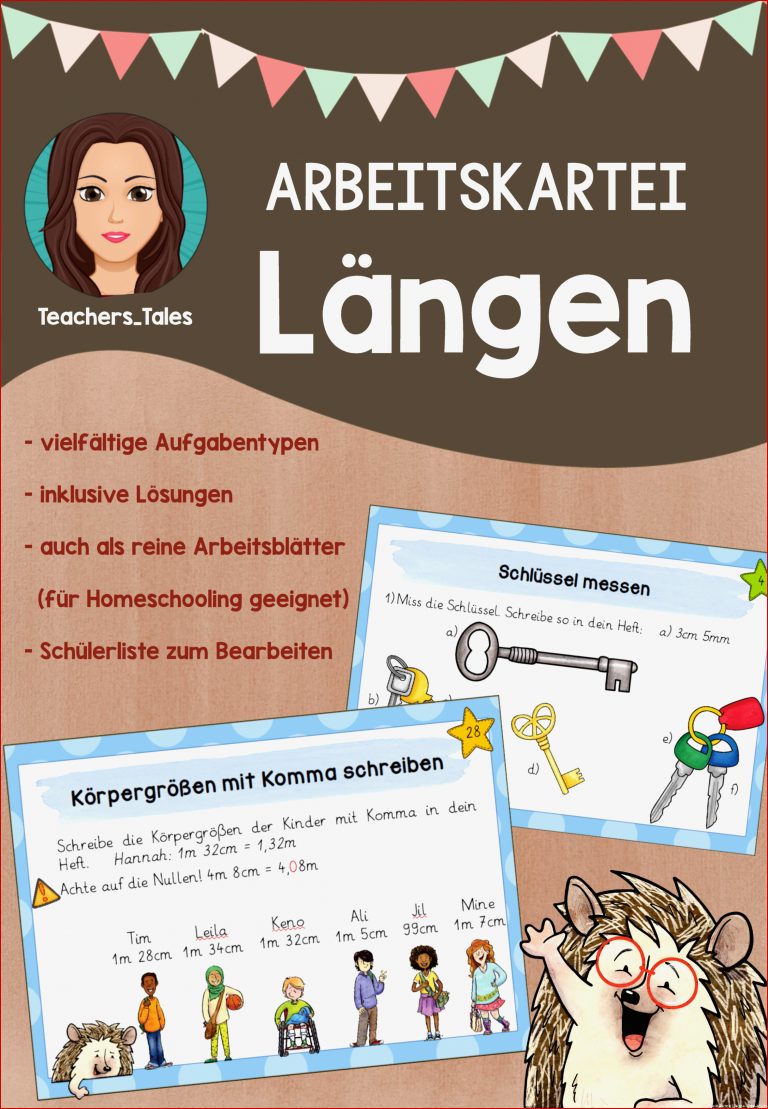 Arbeitskartei Längen Inkl Homeschooling Version