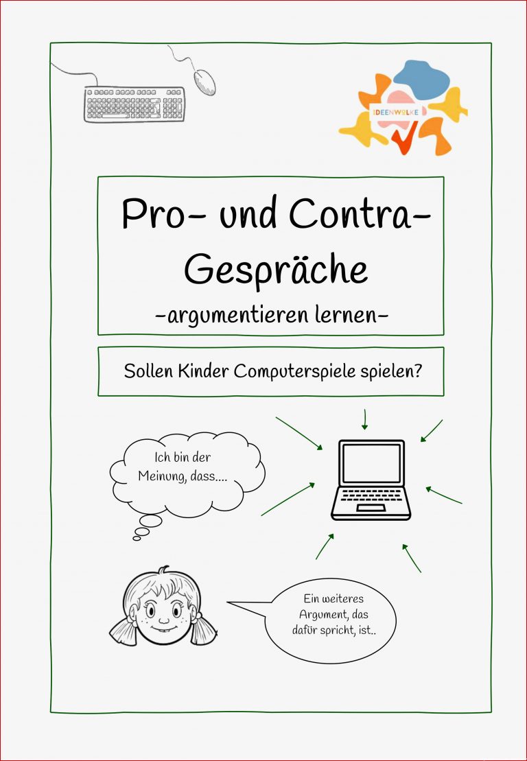 Argumentieren Lernen Arbeitsblätter Klasse 6 Worksheets