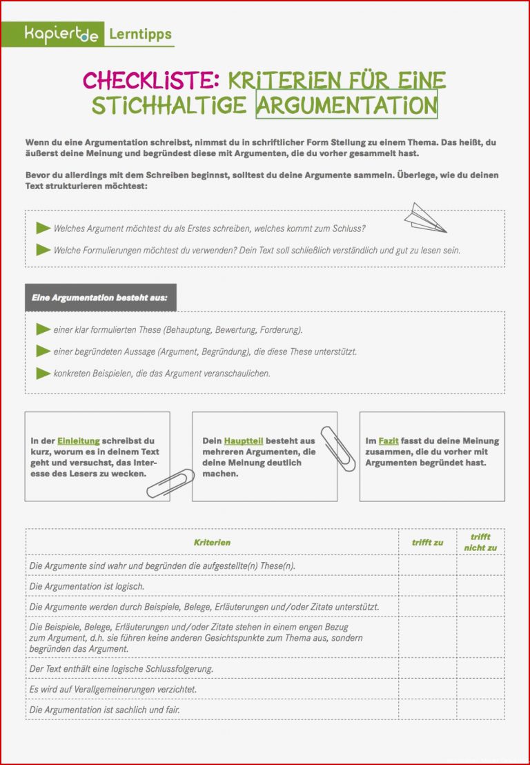 Argumentieren Lernen Arbeitsblätter Klasse 6 Worksheets