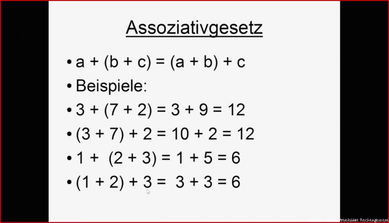 Assoziativgesetz