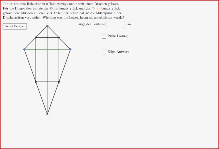 Aufgabe 9 Känguru Deltoid – Geogebra