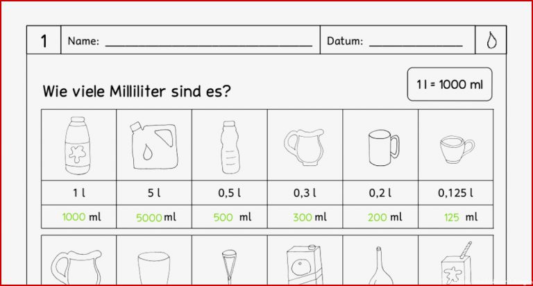 Aufgabensammlung Hohlmaße Lösungen pdf