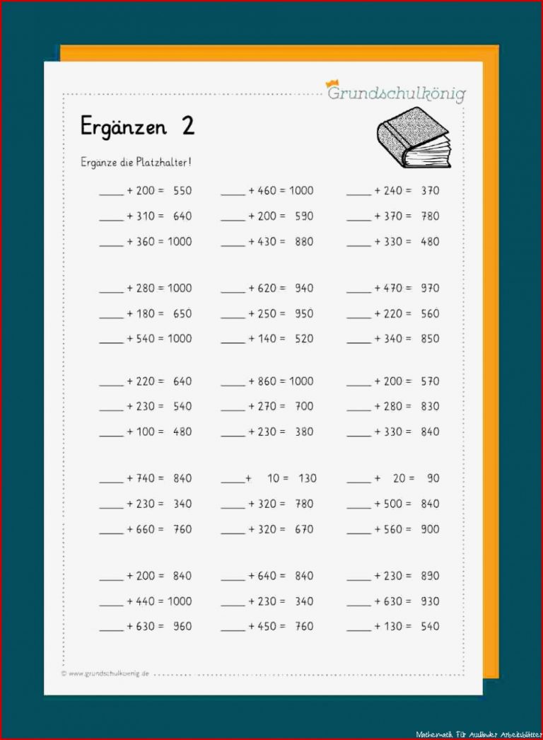 Ausmal Arbeitsblätter In Mathematik Mathematik