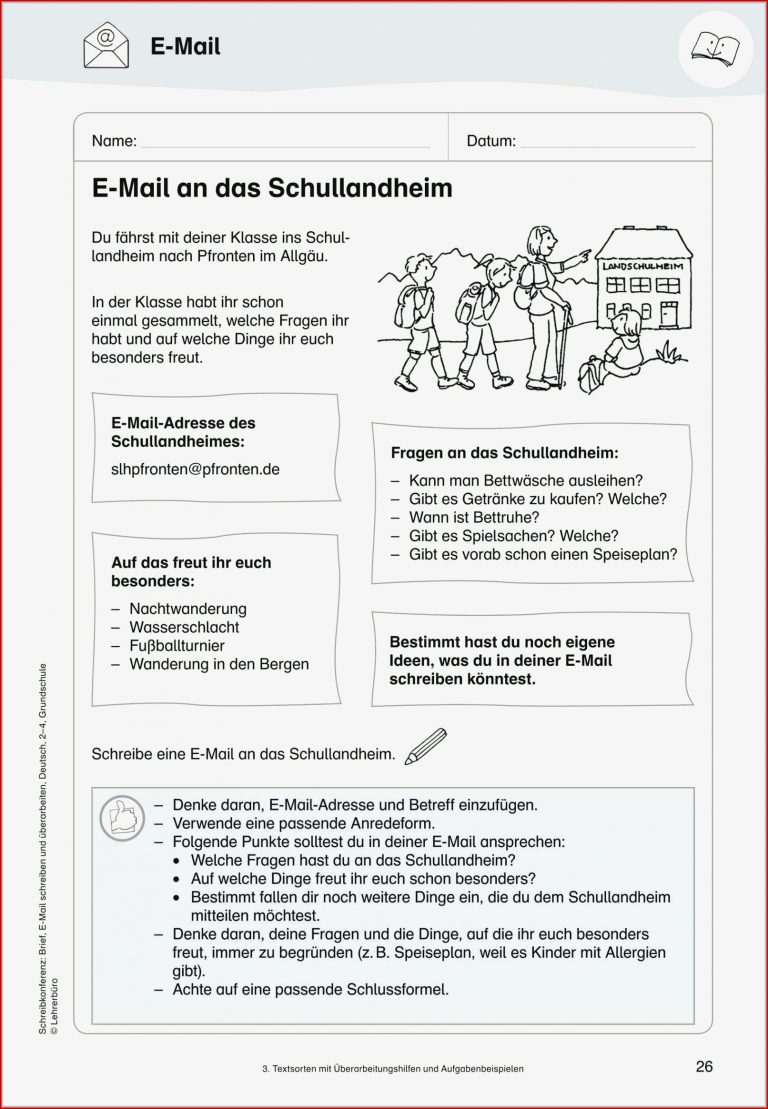 Ausnahmsweise 20 Briefe Schreiben Grundschule